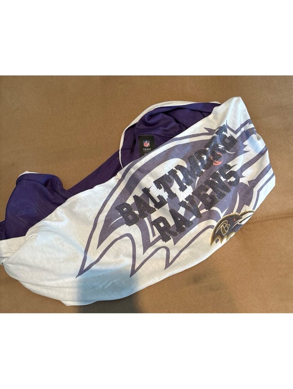 Rare/Vintage NFL Baltimore Ravens T-Shirt Infinity Scarf